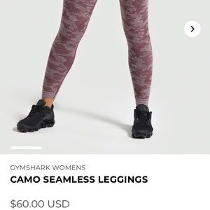 nwt winter berry camo seamless leggings